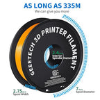 Geeetech Orange PLA 3D Printer Filament, PLA 3D Printer Filament 1kg Spool(2.2lbs) Dimensional Accuracy +/- 0.02 mm, 3D Printing Filament Fits for Most FDM 3D Printers