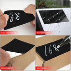 Black Rectangle Stickers 3 x 2 Inch Color Coding Labels Vinyl Roll Self-Adhesive Waterproof Removable 500 PCS