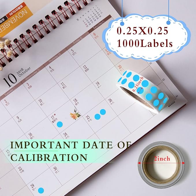 PARLAIM 0.25 Inch Color-Code Dot Stickers,1000 Stickers Circle Colorful Coding Label Sticker for Office Classroom(Sky Blue)