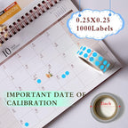 PARLAIM 0.25 Inch Color-Code Dot Stickers,1000 Stickers Circle Colorful Coding Label Sticker for Office Classroom(Sky Blue)
