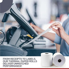 Receipt Paper for Clover Mini and Clover Mobile Thermal Printer - Receipt Paper Rolls Compatible with Clover Mini POS models C200, C300, C301, C302, C305 (40 Rolls)