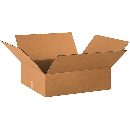 TAPE LOGIC 20x18x4 Flat CorrugatedBoxes, Flat, 20L x 18W x 4H, Pack of 25 | Shipping, Packaging, Moving, Storage Box for Home or Business, Strong Wholesale Bulk Boxes