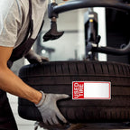 400 Pcs Used Tire Stickers 2.75" x 6" Large Sale Price Tags & Inventory Stickers for Wheels, Waterproof Adhesive Used Tire Labels with Writable Blank Space for Shops Resale Supplies
