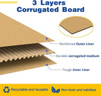 30 Pack 6x4x2 inches Small Shipping Boxes Brown Corrugated Cardboard Boxes for Packing, Mailing, Moving, Business