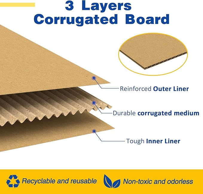 30 Pack 6x4x4 inches Small Shipping Boxes Brown Corrugated Cardboard Boxes for Packing, Mailing, Moving, Business