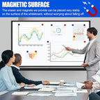 Magnetic Mobile Whiteboard 72 X 48 Rolling White Boards on Wheels, Large Double-Sided 6' x 4' Dry Erase Board with Stand, Standing White Board with Eraser & Marker & Magnet & Magnetic Calendar