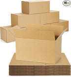 40-Pack-Small-Shipping-Boxes-10x6x6, Corrugated-Cardboard-Boxes-for-Packaging-Small-Business, Brown-Boxes-Mailers