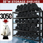 Heavy Duty Garage Shelving,5-Tier Storage Shelves(84" Hx24 Dx55 W),3050LBS Capacity Industrial Shelving Units and Storage,Adjustable Shelving Unit for Garage,Warehouse,Basement