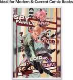 10ct Current Comic Book Toploaders - Modern Comic Book Top loaders, Crystal Clear Regular Comic Book Topload, Premium PVC Comic Book Holder, Crystal Clear Protection for Display, Storage, Collection