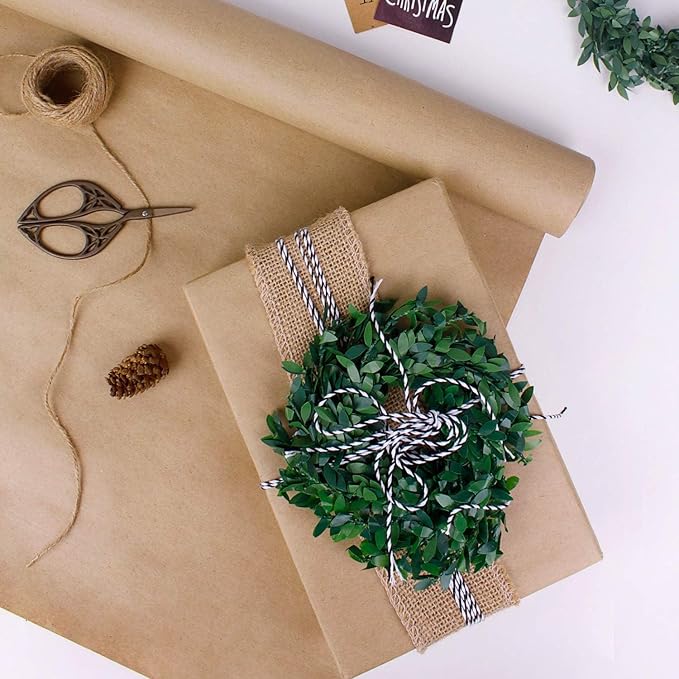 RUSPEPA Brown Kraft Paper Roll, 36"x 1200"(100'), Crafts Kraft Paper for Gift Wrapping, Poster Bulletin Board Arts Crafts, Bouquet Flower Wrapping, Table Covering Packing Shipping Dunnage & Parcel