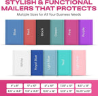 Hot Pink Poly Bubble Mailers 8.5x12 inch #2 | Self Seal Padded Envelopes | Cushioned Bubble Mailer | Usable Size 8.5x11 | WaterProof | Lightweight mailing Shipping Bags | 100 Pack Bulk