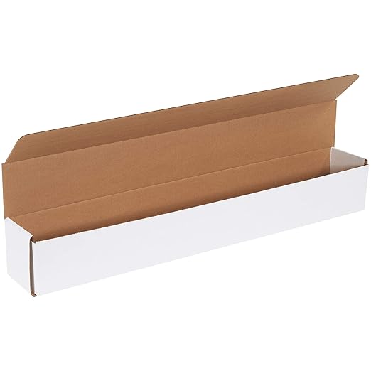 Box USA BM3044 30"L x 4"W x 4"H, White (Pack of 50)