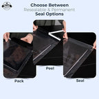 Poly Bags with Suffocation Warning 9x12" – Extra Strong Seal Clear Self-Sealing Packaging Bags – 200 Pack for Shipping and Retail – Retail Supply Co