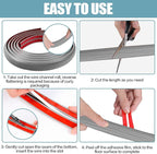 Floor Cord Cover Self Adhesive Cord Hider,20FT Cable Management, Extension Strip Protector for Wires, Prevent Cable Trips for Offices, Gyms, Exhibitions Cavity:0.39"(W) x 0.27"(H) Gray Wood