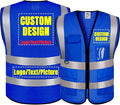 BeautyWill Custom Logo Safety Vest Class2 High Visibility Reflective Vest Breathable Construction Vest