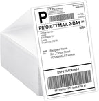 4x6 Thermal Labels Fanfold 500-Pack Crisp Prints Thermal Shipping Labels 4x6 Commercial Grade Thermal Printer Paper with Perforated, 1 Stack