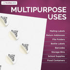 NextDayLabels - Laser/Ink Jet White Labels (2" Round for None Bleed Printing - 20 Per Page | 10,000 Labels)