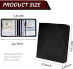2-Pack Car Registration and Insurance Holder, Car Organization Vehicle Document Organizer with Magnetic Closure for Cards, License in Glove Box, Black