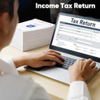 50 Pcs Income Tax Return Envelopes for Tax Preparers 10 x 13 Inches Open End Envelopes for Personal Customer Office Business Legal Documents Catalog Mailing, White