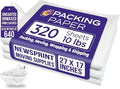 Purple Papers White Bulk Packing Paper | 320 sheets | 27" x 17" | 10 lb | Sheets for Moving - Newsprint Paper - Must Have in Your Moving Supplies | Newsprint Papers | Packaging Paper