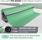 Christmas Green Kraft Paper Roll 36" x 8640" (720 ft) - Quality USA-Made Large Paper Roll 50lb Thickness for Packing, Moving, Shipping & Crafts/Art - Natural Wrapping Material by IDL Packaging