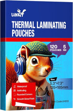 Uinkit Photo Laminating Pouches 5x7 inches 5mil Thickness Extra Protection 120Pack Thermal Laminating Sheets Professional Quality,Glossy Clear Laminator Pouch Rounded Corner