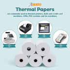 AUEAR, Thermal Cash Register POS Paper Rolls, 3 1/8" x 230' - BPA Free (50 Pack)