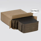 50 Pack 6x4x1 Inches Small Shipping Boxes, Black Corrugated Cardboard Boxes, Moving Mailing Packing Box