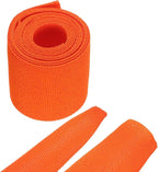 MECCANIXITY Braided Cable Sleeves Heat Shrinkable Fabric Sleeving, 1 9/16" 3ft Orange 2:1 Ratio Heat Shrinkable Cord Protector for Harness Cable, Network Cable Protection, Cable Management
