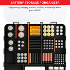 Andalus Tools Organizer Box, Small Parts Storage 34-Compartment Double-Sided Portable Hardware Organizer Removable Plastic Dividers for Screws, Nuts, Bolts, Nails – Orange (2 Pack, 12.5" x 10.5" x 3")
