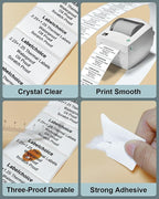 2.25" x 1.25" 3-Proof White Direct Thermal Labels for Zebra ZD410 ZD411 LP2824 ZD421 ZD420 GK420D, 12 Rolls 12000 Pcs 2-1/4x1-1/4 Barcode Return Address Labels Used with Rollo MUNBYN