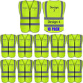BeautyWill Custom Logo Safety Vest S,M,L,XL,2XL,3XL,4XL Personalized Safety Vest High Visibility Apparel