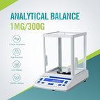 LICHEN Lab Scale High Precision Scale Laboratory 0.001gx300g Accuracy Digital Analytical Balance with Calibration Jewelry Weigh(300g,1mg)