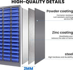 75 Drawer Heavy Duty Parts Cabinet,2mm Steel Frame & ABS Drawers with Labels/Divider,550Lbs Capacity Nut Bolt Screw Organizer for Workshop,Garage,Hardware Storage