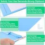 1 PCS A4 Size Clipboards,Plastic Clipboard,8.5x11 Clipboard with Pen Holder,Plastic Clipboards with Low Profile Clip, Cute Hanging Clip Boards for Office School Supplies Clip Board(Blue)