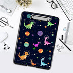 Clipboard with Storage,Office Supplies Nursing Clipboards Folder with Pen Holder Plastic Foldable Clip Board with Storage for Nurse Teacher,Dinosaurs Planet