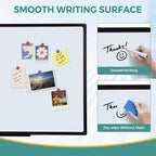 72" x 40" Inch Extra Large Magnetic Whiteboard, Black Aluminum Framed Wall Mount Dry Erase Board for Office, Classroom, Home, Premium for Presentations, Planning & Collaboration