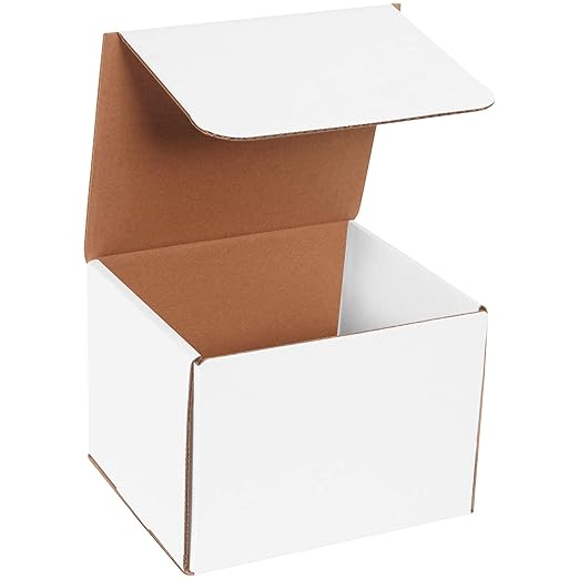 Box USA BM876 8"L x 7"W x 6"H, White (Pack of 50)