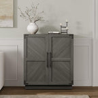 SICOTAS Sideboard Buffet Cabinet with Storage - Modern Farmhouse Credenza with Doors and Adjustable Shelves Fluted Kitchen Buffet Storage Cabinets Coffee Bar Cabinet