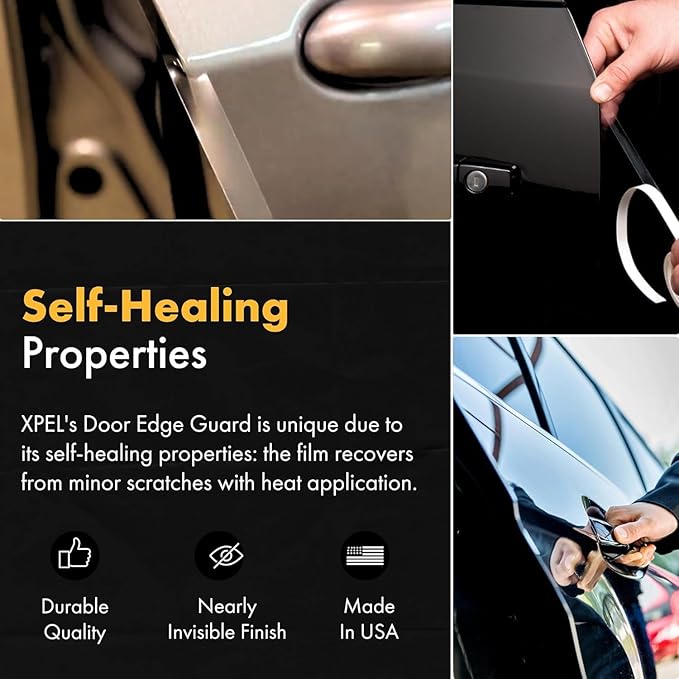 XPEL Door Edge Guard Protection Film Roll, 3/4" x 100' - Car or Truck Doors, Protective Barrier Against Minor Scratches, Paint Chips, Door Edge Impact, and Dings - Prevents Damage and Possible Rust
