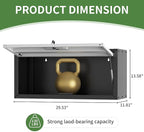 Metal Tool Cabinet,Garage Storage Cabinet System,Wall Cabinet & Locking Rolling Tool Cabinet with Doors and Adjustable Shelves,Steel Tool Cabinets for Home (2 Pcs-StyleAA, Black & Grey)