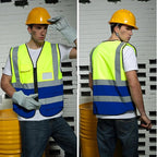 BeautyWill Custom Safety Vest Logo Class 2 High Visibility Reflevtive Vest Outdoor Protective Workwear