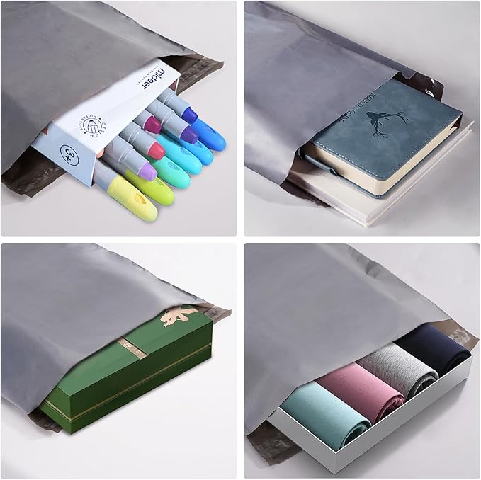 Dasen 500pc Poly Mailers 10x13 Inches,Shipping Envelopes Self Seal Mailers Bags Waterproof and Tear-Proof Packaging Bags, Shipping Bags for Clothing