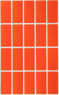 Small Rectangular Label Stickers 1.57 inch x 0.75 inch - 2160 Pack, Orange Color-Coding Labels (40mm x 19mm)