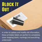 L LIKED 2" x 1" Direct Thermal Labels, Permanent Adhesive Barcode Adress Labels & Compatible with Rollo, Zebra and Other Desktop Printers (1 Roll, 1300 Labels)