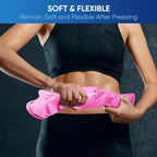 APEXUP Gel Ice Packs for Injuries Reusable, Flexible Double Sided Cold Packs for Injuries, Ice Pack for Knee, Shoulder, Back, Hip, Leg, Arm (Pink, S, 1PK)