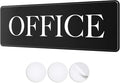 The Office Sign Door Sign - 9" by 3" - Professional Office Signs For Business or Home - Includes Double-Sided Adhesives For Easy Application