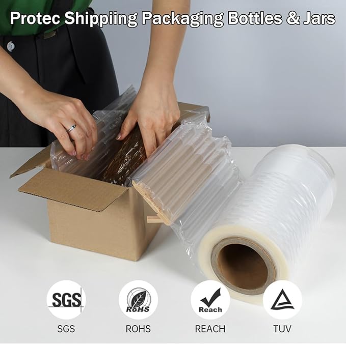 Inflatable Bubble Wrap, 15.74inch*164ft Air Pillows For Shipping Air Bubble Wrap Bubble Cushioning Wrap for Packaging Moving (15.74inch*164ft)