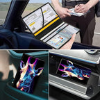 Car Registration and Insurance Holder, Leather Car Glove Box Organizer, Cool Car Accessories for ID, Driver's License Cards & Essential Document,business cards,Men&Women,Colorful Flower Giraffe