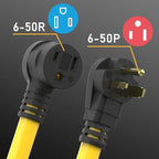 TOOLIOM 6AWG 40FT Welder Extension Cord for Welding Machines with ETL Approved. 6-50P to 6-50R Power Extension Cord